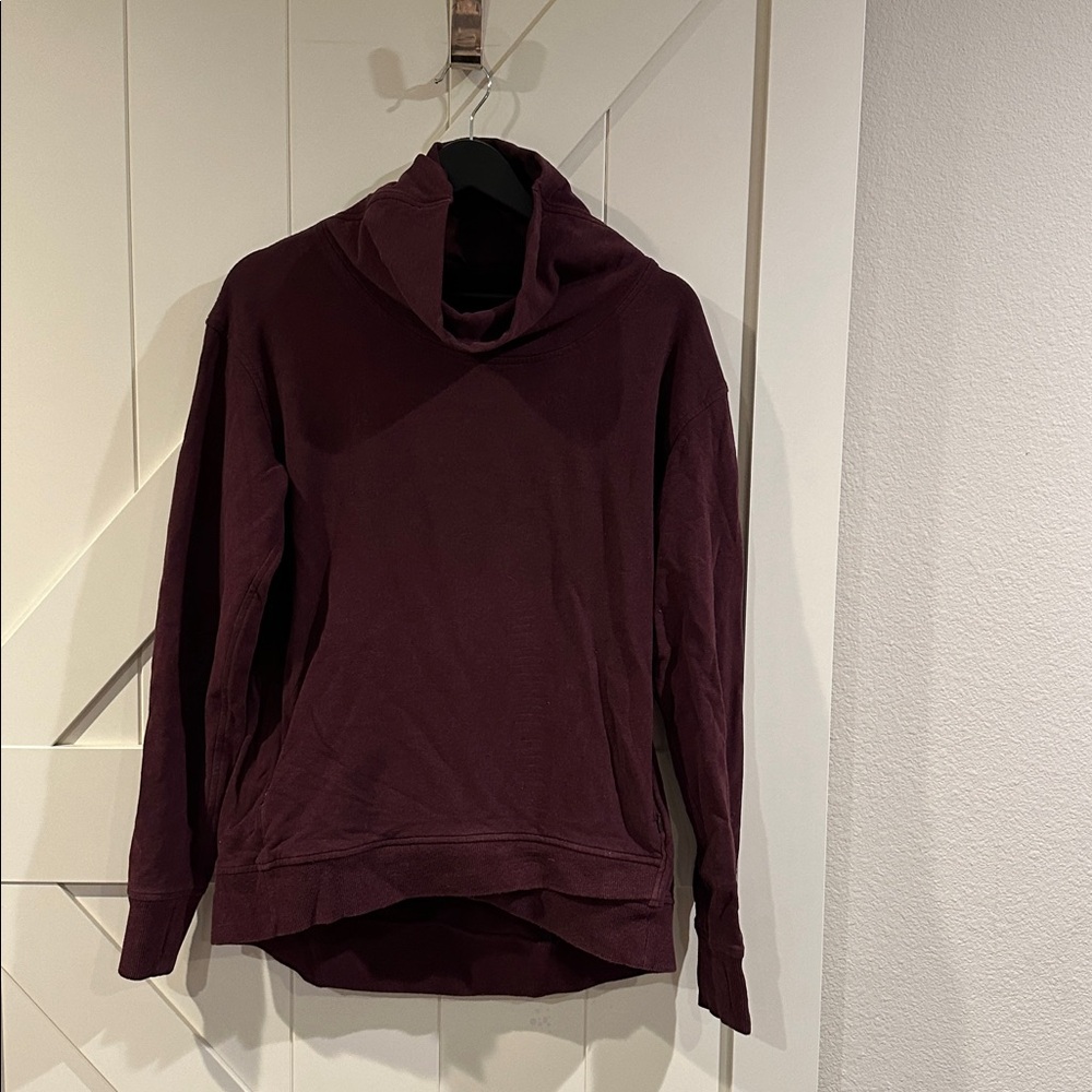 Lululemon Burgundy Cowl Neck Sweatshirt